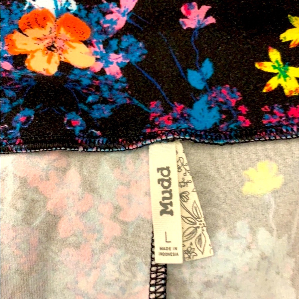Mudd Floral Women’s Spaghetti Strap Sun Dress  Keyhole in front SZ Large - Picture 8 of 8
